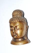 Boeddha meditatief, zware bronzen legering, hoofd 16 cm,, Antiek en Kunst