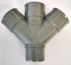 Nicoll lijm dubbel T-stuk 3xMof/Spie 45gr. 75 mm, Doe-het-zelf en Verbouw, Buizen en Afvoer, Ophalen of Verzenden, Nieuw