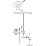 Regendoucheset Inbouw Tres Project Rond 38 cm Met, Ophalen of Verzenden, Nieuw