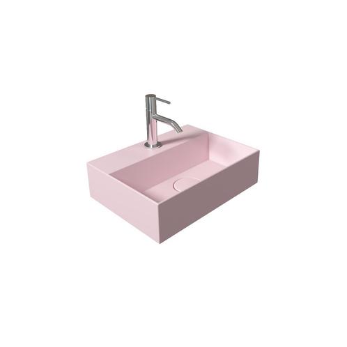 Fontein Salenzi Spy 40x30 cm Mat Roze (inclusief bijpassende, Doe-het-zelf en Verbouw, Sanitair, Overige typen, Nieuw, Ophalen of Verzenden