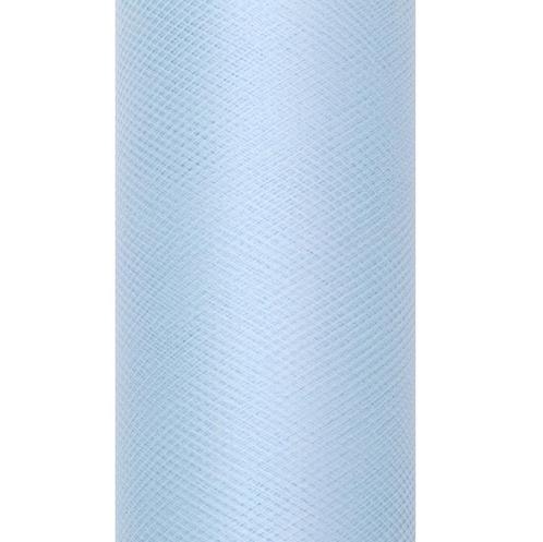 Lichtblauwe Tule Rol 30cm 9m, Hobby en Vrije tijd, Feestartikelen, Nieuw, Verzenden