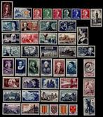 Frankrijk 1955/1959 - Aaneengesloten lot van 5 volledige, Postzegels en Munten, Gestempeld