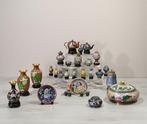 Vaas (29) - Messing - Cinese Cloisonne, Antiek en Kunst