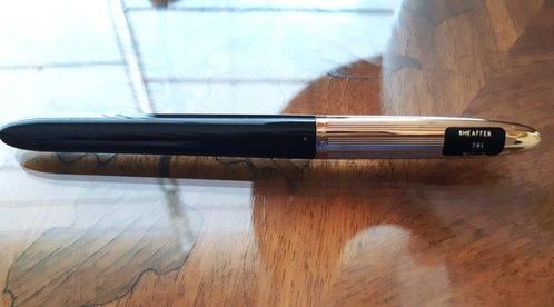 Sheaffer Modelo Crest Nº 593 - Laca negra y tapa chapada en, Verzamelen, Pennenverzamelingen