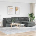 vidaXL Modulaire bank met voetenbank en kussens stof, Huis en Inrichting, Banken | Bankstellen, Verzenden, Nieuw, Stof