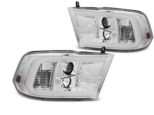 Carnamics Koplampen | Dodge Ram 09-18 4-d | Tubelight chroom, Auto-onderdelen, Verlichting, Nieuw, Verzenden