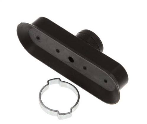 100x35mm Ovaal vlak NBR Zwart Vacuümzuignap Slag 3mm Oorklem, Doe-het-zelf en Verbouw, Gereedschap | Machine-onderdelen en Toebehoren