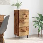 vidaXL Dressoir met lade Oud hout 34 x 34.5 x 90 cm Bewerkt, Verzenden, Nieuw, Overige houtsoorten, Minder dan 50 cm