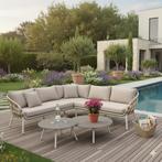 Montreal hoekbank loungeset 4 delig taupe rope, Tuin en Terras, Ophalen of Verzenden, Nieuw