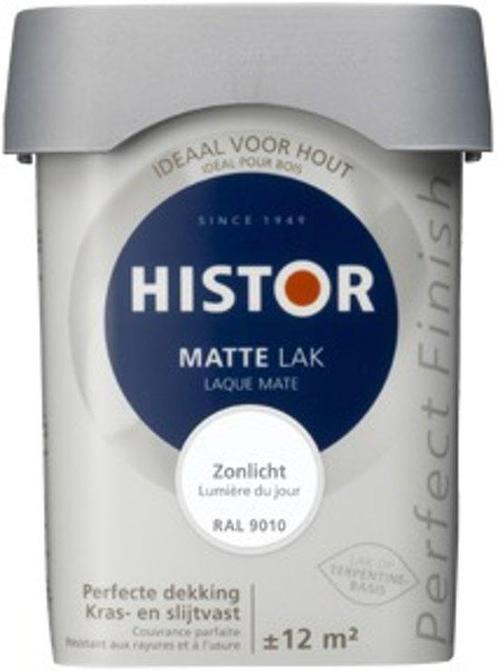 Histor Perfect Finish lak Mat Hoornwit 6763 - 0,75 Liter, Doe-het-zelf en Verbouw, Verf, Beits en Lak, Nieuw, Verzenden