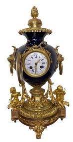 Klok - Antiek - Verguld brons, Sevrès - 1850-1900, Antiek en Kunst