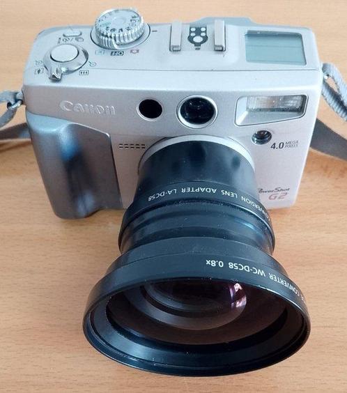 Canon PowerShot G2 + Canon Wide Converter WC-DC58 Digitale, Audio, Tv en Foto, Fotocamera's Digitaal