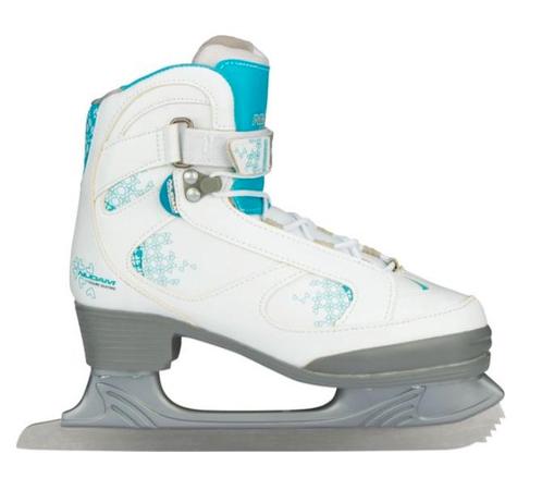 Nijdam Kunstschaats Dames - Softboot - Wit/Blauw/Zilver - 40, Sport en Fitness, Overige Sport en Fitness