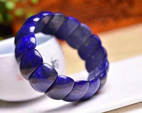 Lapis lazuli - Natuurlijke Lapis Lazuli Armband Prachtige, Verzamelen, Mineralen en Fossielen