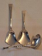Roomlepel (3) - Zilveren Roomschep met haakje en een kroon, Antiek en Kunst