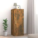 vidaXL Wandkast 34,5x34x90 cm bewerkt hout gerookt, Verzenden, Nieuw