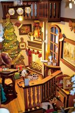 Robotime Book Nook Christmas Indoor Scene Miniatuur Model..., Verzenden, Nieuw