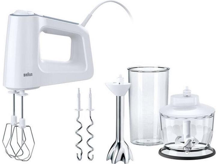 Braun Multimix 3 HM3137WH - Handmixer - 5 snelheden - Wit, Huis en Inrichting, Woonaccessoires | Overige, Zo goed als nieuw, Verzenden