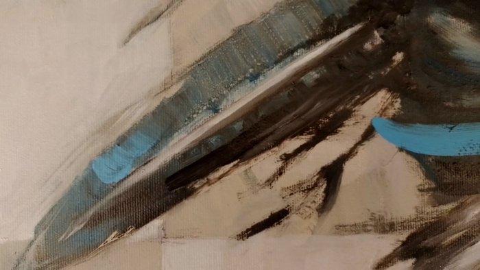 Beatrice Riva - Blue Silence, Antiek en Kunst, Kunst | Schilderijen | Modern