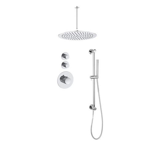 Sani Royal Pro Inbouw Regendouche Chroom Messing Glijstang, Doe-het-zelf en Verbouw, Sanitair