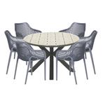 Garden Impressions Air XL tuinset 7-delig donker grijs -, Tuin en Terras, Tuinsets en Loungesets, Verzenden, Nieuw