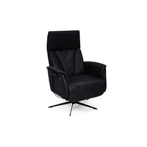 Relaxfauteuil Elst - relaxfauteuils - Zwart, Huis en Inrichting, Stoelen, Zwart, Nieuw, Stof