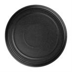 Cavolo platte ronde borden | 22cm | zwart | 4 stuks, Verzenden