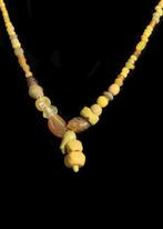 Oud-Romeins Geel Glas Kralenketting (Zonder Minimumprijs), Antiek en Kunst