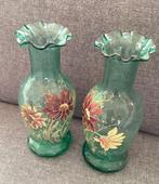Francois Theodore Legras - Vaas (2) - Emaille, Glas - Set