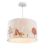 Stoffen kinderkamer hanglamp wit, Bosdiertjes, Kinderen en Baby's, Kinderkamer | Inrichting en Decoratie, Ophalen of Verzenden