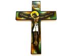 Kruis (2) - Opaline glas - 1940-1950 - Crucifix Kruisbeeld, Antiek en Kunst