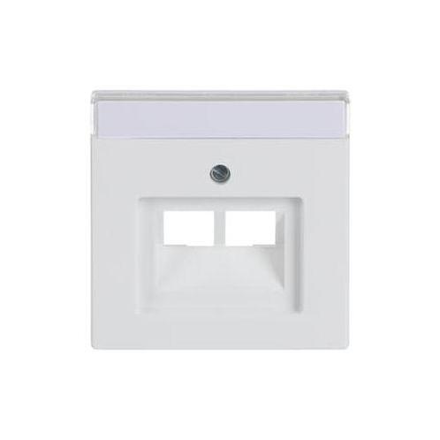 Busch Jaeger Future Linear centraalplaat 2xRJ45 / RJ11, Doe-het-zelf en Verbouw, Elektra en Kabels, Nieuw, Ophalen of Verzenden