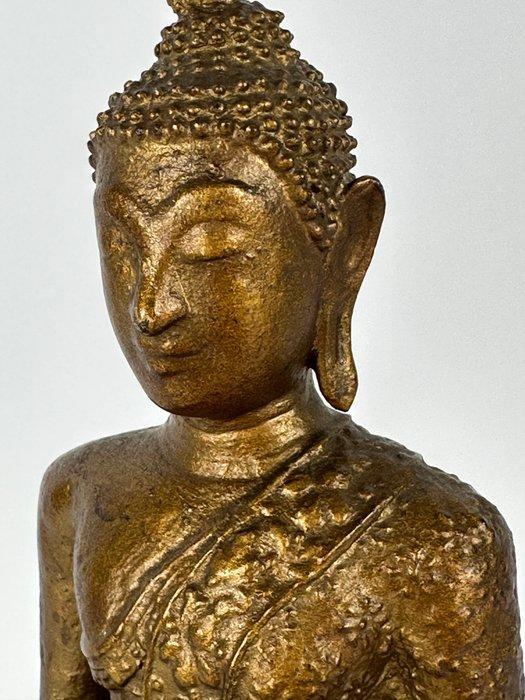 A bronze Buddha statue - Figuur - Thailand (Zonder, Antiek en Kunst, Kunst | Niet-Westerse kunst