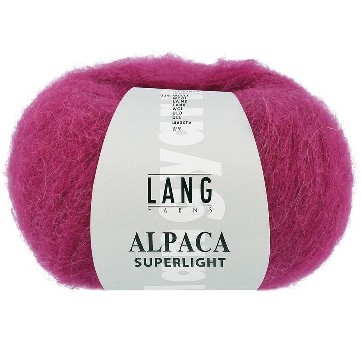 Lang Yarns Alpaca Superlight - 66 cyclaam - Wol Garen, Hobby en Vrije tijd, Breien en Haken, Ophalen of Verzenden