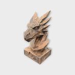 Bust of a Dragon low poly statue - home decor fantasy lover, Verzenden, Nieuw