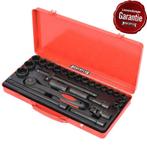 Metrische doppenset 1/2 inch  met ratel – 26 delig - zwart, Ophalen of Verzenden, Nieuw