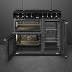 SMEG CX93GMBL Fornuis  - 90×60 cm Dual-Fuel  - Zwart, Ophalen of Verzenden, Nieuw