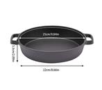 Gietijzeren Koekenpan 25cm Dubbele Handgrepen Inductie Pan, Huis en Inrichting, Keuken | Potten en Pannen, Verzenden, Nieuw