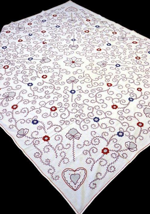Prachtige gehaakte linnengoed handgemaakt in Castelo Branco., Antiek en Kunst, Antiek | Kleden en Textiel