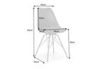 Retro stoel SCANDINAVIA MEESTERSTUK grijs - 42035, Huis en Inrichting, Stoelen, Ophalen of Verzenden, Nieuw