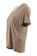 Vero Moda T-shirt in maat M Beige, Kleding | Dames, T-shirts, Vero Moda, Verzenden, Zo goed als nieuw, Beige