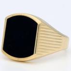 Zegelring - 14 karaat Geel goud - Onyx, Sieraden, Tassen en Uiterlijk, Antieke sieraden