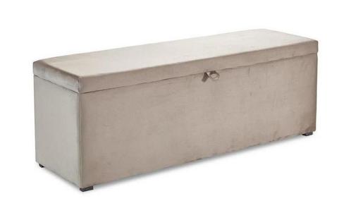 Lions Design Palermo 140 cm Beige Opbergbank, Huis en Inrichting, Banken | Voetenbanken en Poefen, Ophalen of Verzenden