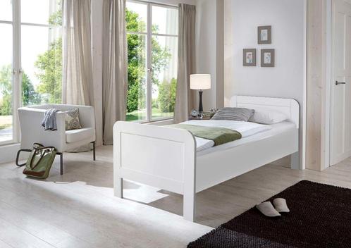 Senioren Bed Lux - 90x200 - Wit, Huis en Inrichting, Slaapkamer | Bedden, Wit, Nieuw, Hout, Verzenden