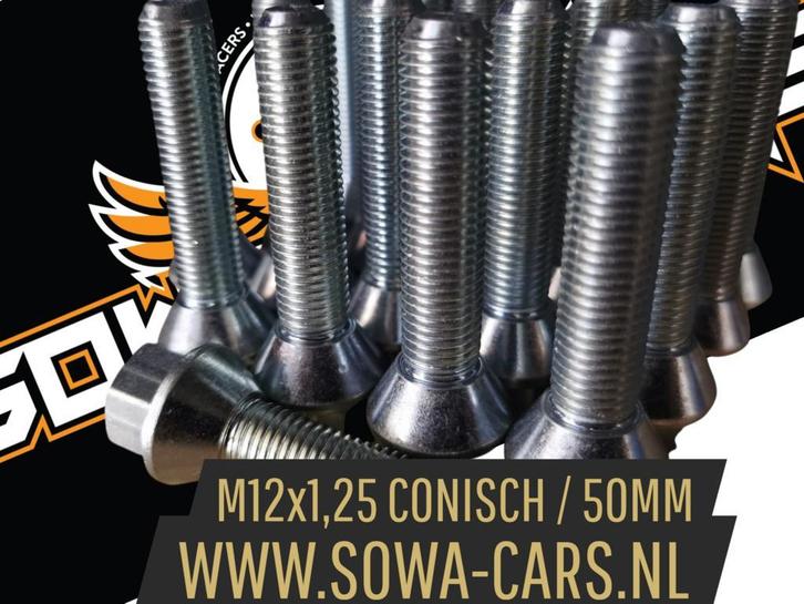 Wielbouten M12x1,25 Conisch 50mm ( M12 x 1,25 ), Auto diversen, Tuning en Styling, Ophalen of Verzenden