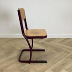 Eromes schoolstoel zithoogte 46 cm,  Beuken - paars, Huis en Inrichting, Stoelen, Ophalen of Verzenden, Gebruikt, Hout, Eén