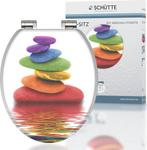 SCHÜTTE WC-Bril 80120 COLORFUL STONES - MDF-Hout - Soft, Ophalen of Verzenden, Nieuw