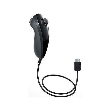 Wii Nunchuk Zwart (Third Party) (Wii Accessoires), Spelcomputers en Games, Spelcomputers | Nintendo Wii, Zo goed als nieuw, Ophalen of Verzenden