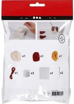 DIYkit Pakket Hobbyset Trommels 33 mm Creme antique Rood, Hobby en Vrije tijd, Ophalen of Verzenden, Nieuw
