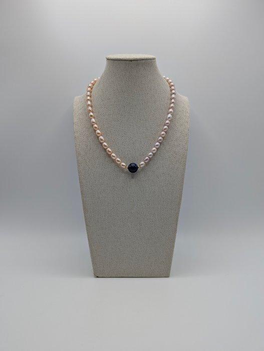 Parel - Zilver - Halsketting, Verzamelen, Mineralen en Fossielen